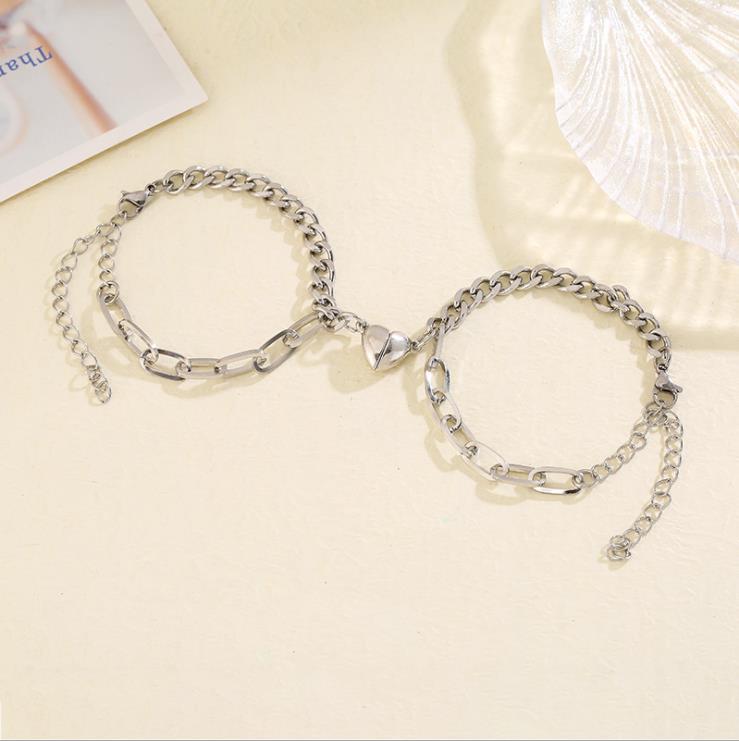 Love Magnets Attract Couple Bracelet