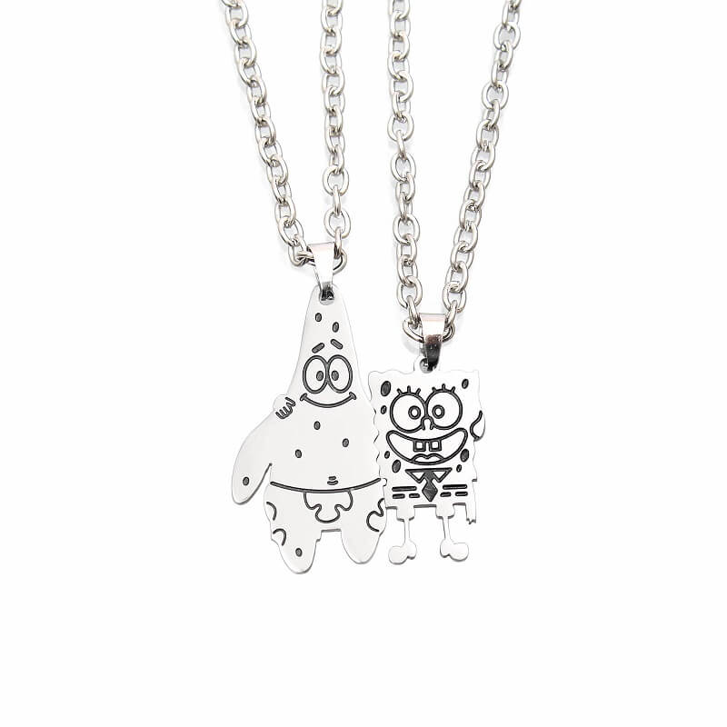Patrick and Spongebob Necklace 2.0