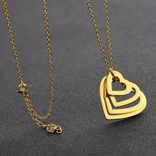 Personalized Heart Necklace Engraved with Family's Names