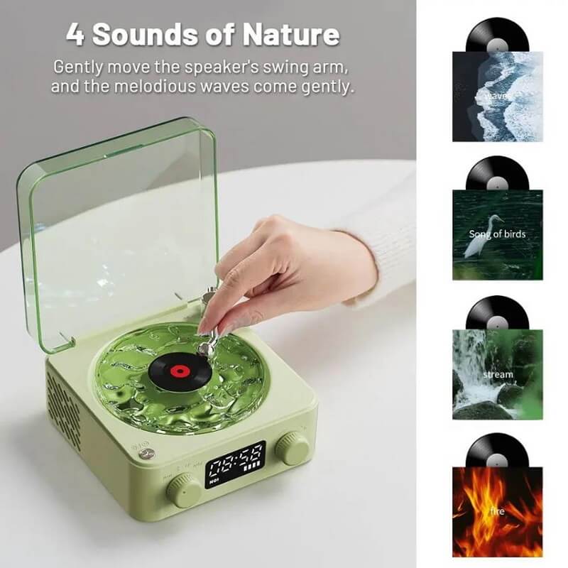 Retro Vintage Vinyl Bluetooth Speaker