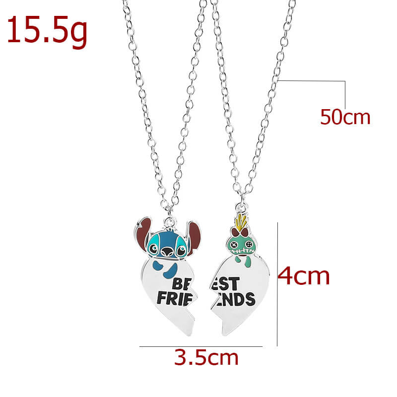 Stitch and Scrump Best Friends Necklace