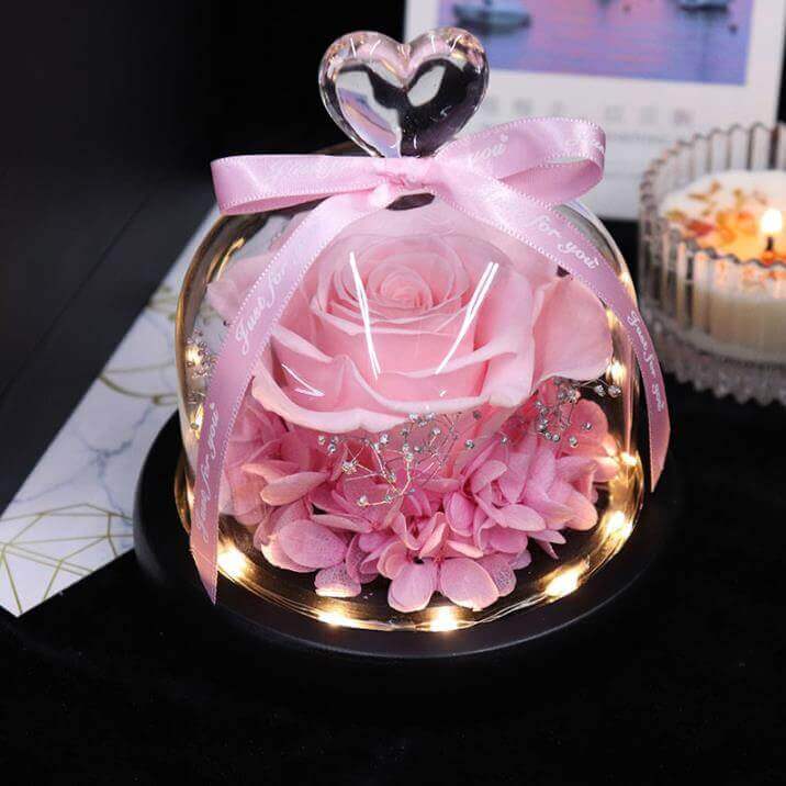 Forever Rose In Glass