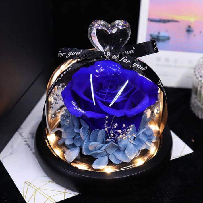Forever Rose In Glass