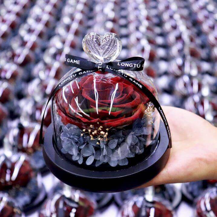 Forever Rose In Glass