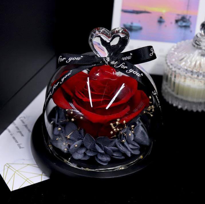 Forever Rose In Glass