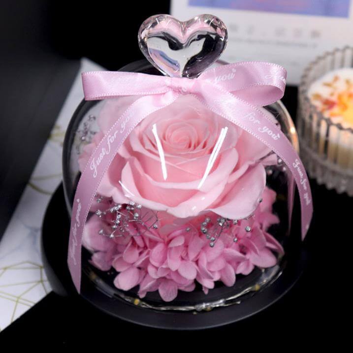Forever Rose In Glass