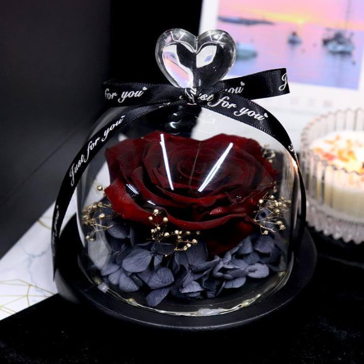 Forever Rose In Glass