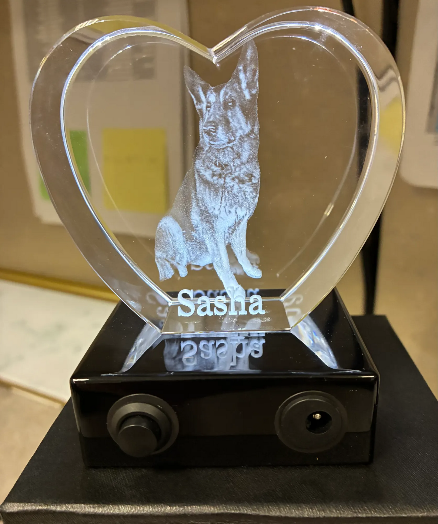 Heart 3D Photo Crystal