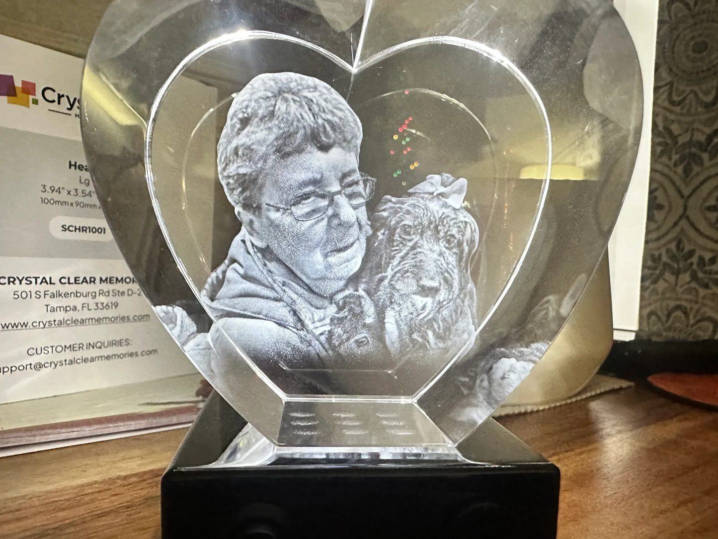 Heart 3D Photo Crystal