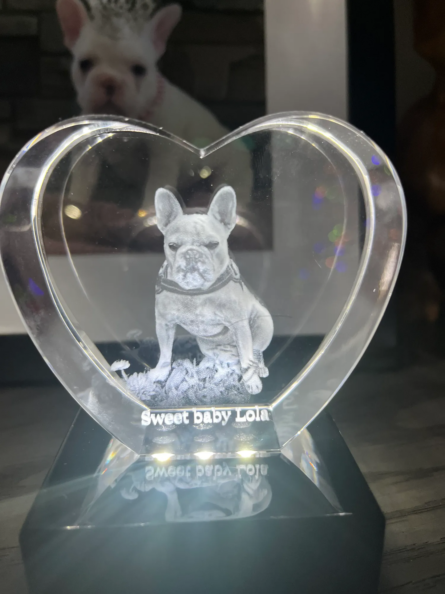 Heart 3D Photo Crystal