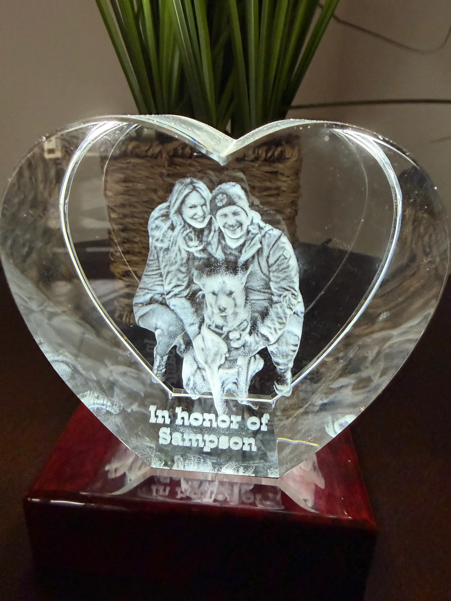 Heart 3D Photo Crystal