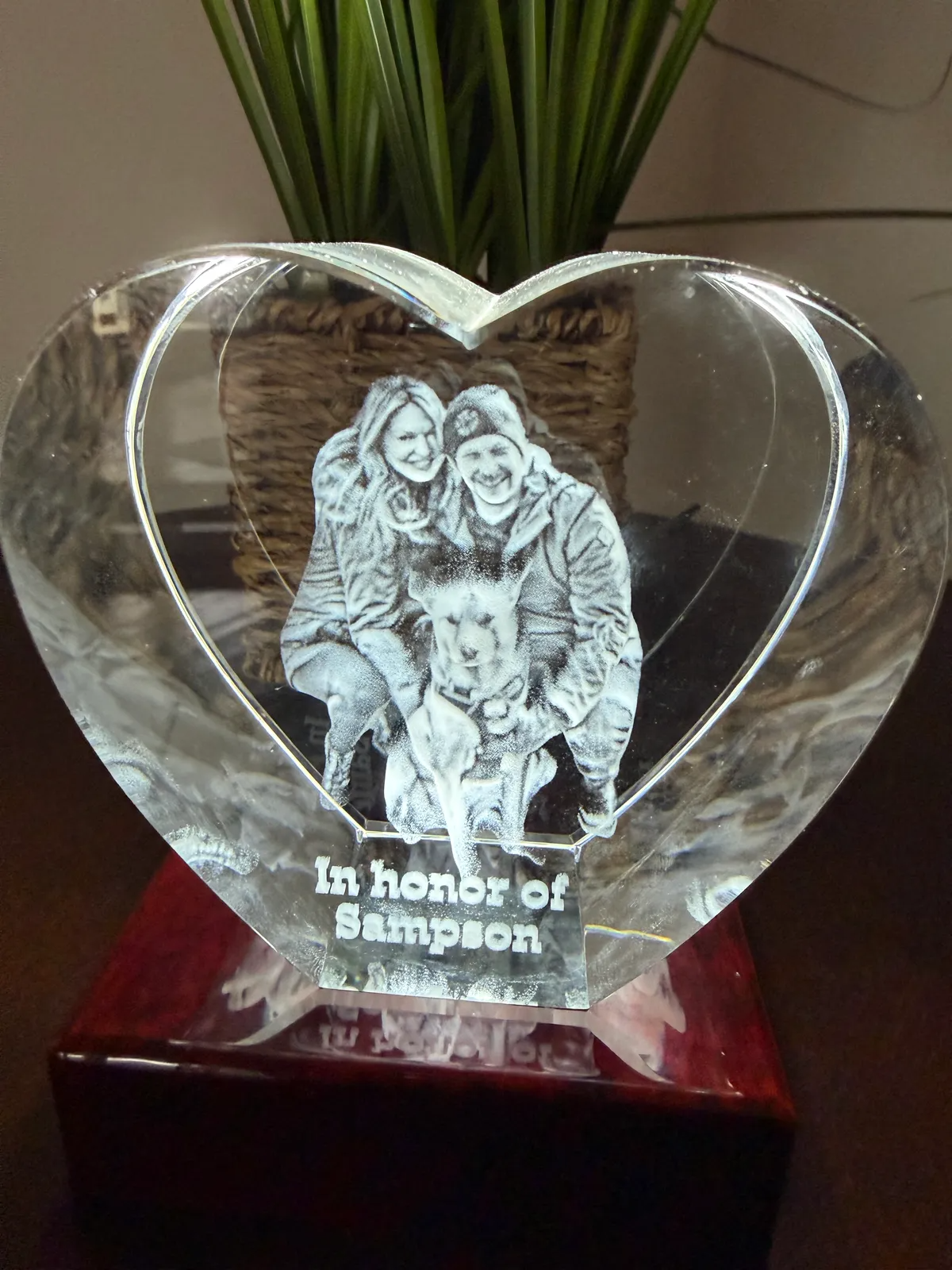 Heart 3D Photo Crystal