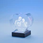 Heart 3D Photo Crystal