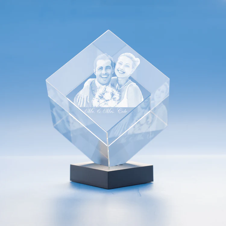 Cube 3D Photo Crystal
