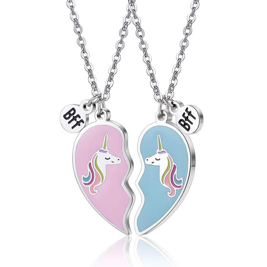 Rainbow Unicorn Necklace for BFF