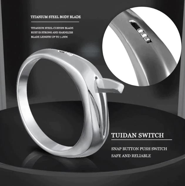 Invisible Self Defense Micro Knife Ring
